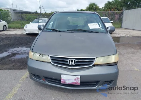 2002 Honda Odyssey Ex из США, поврежденный, VIN 5FNRL186O2BO26714